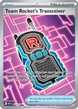 Team Rocket's Transceiver (263/217) - MAH  - Ultra Rare - Holofoil