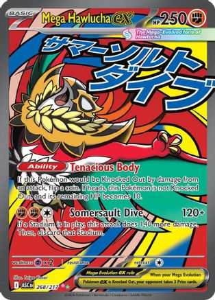 Mega Hawlucha ex (268/217) - MAH  - Mega Attack Rare - Holofoil