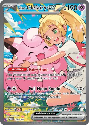 Lillie's Clefairy ex (280/217) - MAH  - Special Illustration Rare - Holofoil