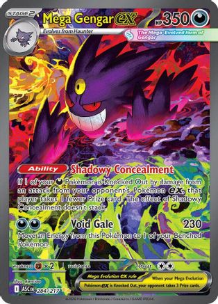 Mega Gengar ex (284/217) - MAH  - Special Illustration Rare - Holofoil