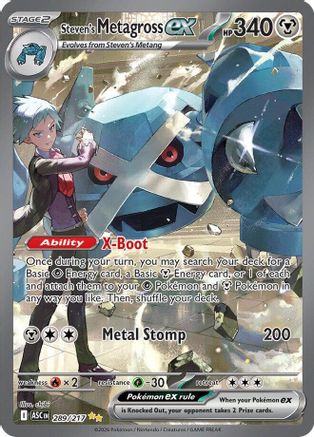 Steven's Metagross ex (289) - MAH  - Special Illustration Rare - Holofoil