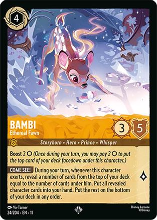 Bambi - Ethereal Fawn (24/204) - W - Super Rare - Cold Foil