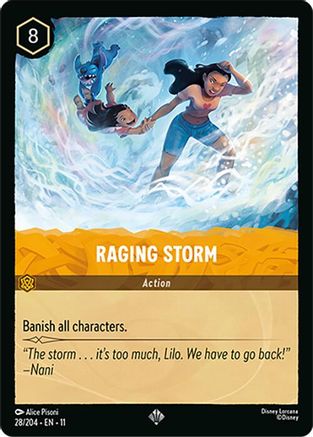Raging Storm (28/204) - W - Super Rare - Cold Foil
