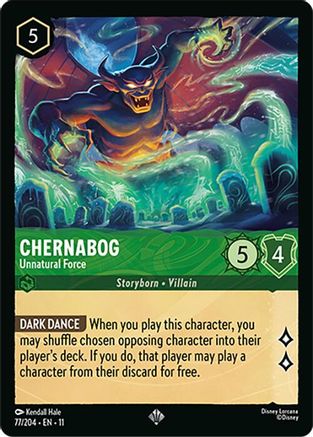 Chernabog - Unnatural Force FRANÇAIS (77/204) - G - Très Rare - Cold Foil