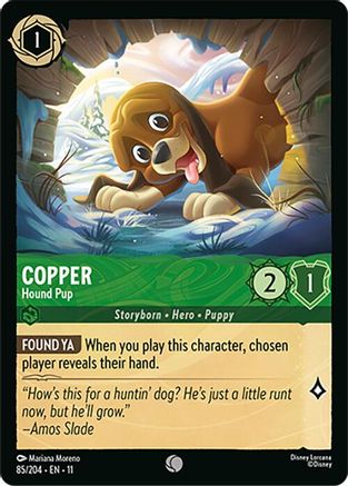 Copper - Hound Pup (85/204) - W - Common - Cold Foil