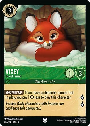 Vixey - Forest Friend (86/204) - W - Uncommon - Cold Foil