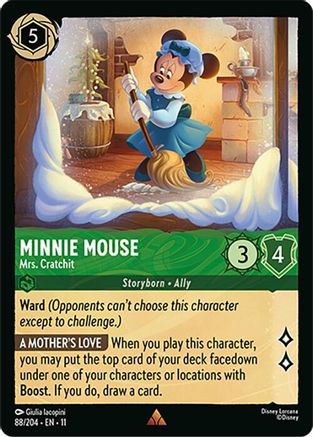 Minnie Mouse - Mrs. Cratchit (88/204) - W - Rare - Cold Foil