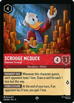 Scrooge McDuck - Ebenezer Scrooge FRANÇAIS (124/204) - G - Très Rare