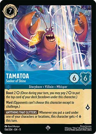 Tamatoa - Seeker of Shine (156/204) - W - Super Rare