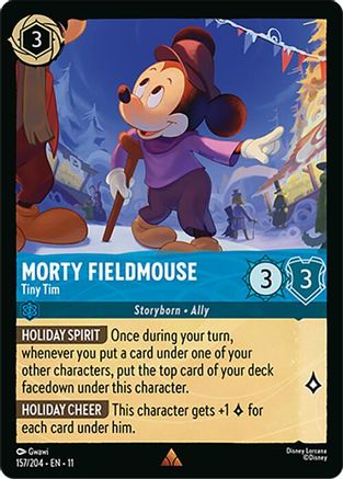 Morty Fieldmouse - Tiny Tim (157/204) - W - Rare