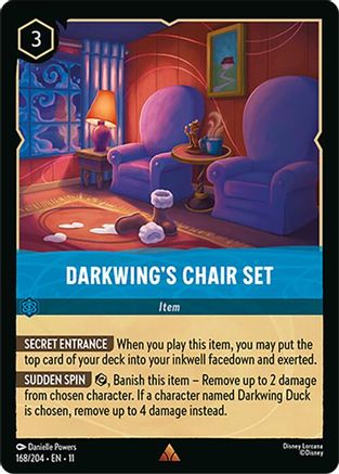 Darkwing's Chair Set (168/204) - W - Rare