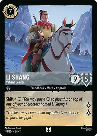 Li Shang - Valiant Leader FRANÇAIS (183/204) - G - Inhabituelle