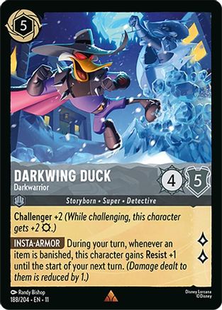 Darkwing Duck - Darkwarrior FRANÇAIS (188/204) - G - Rare