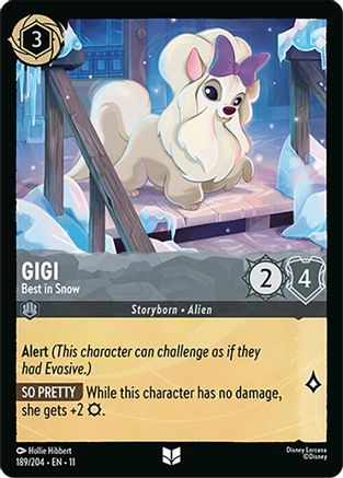 Gigi - Best in Snow (189/204) - W - Uncommon - Cold Foil