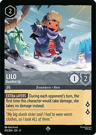 Lilo - Bundled Up FRANÇAIS (195/204) - G - Très Rare - Cold Foil