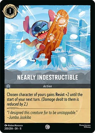 Nearly Indestructible (200/204) - W - Common - Cold Foil