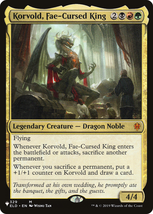 Korvold, Fae-Cursed King (LIST-ELD-329) - mythic