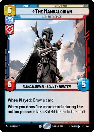 The Mandalorian - Let's See The Puck (52/264) - ALT - Legendary