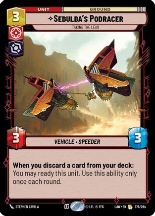 Sebulba's Podracer - Taking the Lead (176/264) - ALT - Rare