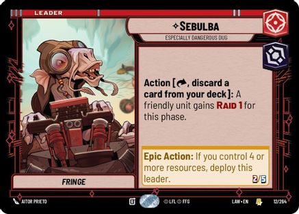 Sebulba - Especially Dangerous Dug (12/264) - ALT - Rare