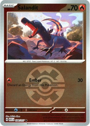 Salandit (Quick Ball) (034) - MAH  - Common - Reverse Holofoil