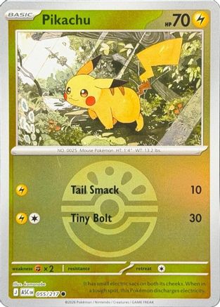 Pikachu (Friend Ball) (055) - MAH  - Common - Reverse Holofoil