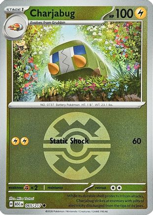 Charjabug (Quick Ball) (065) - MAH  - Common - Reverse Holofoil