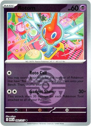 Rotom (Dusk Ball) (092) - MAH  - Common - Reverse Holofoil