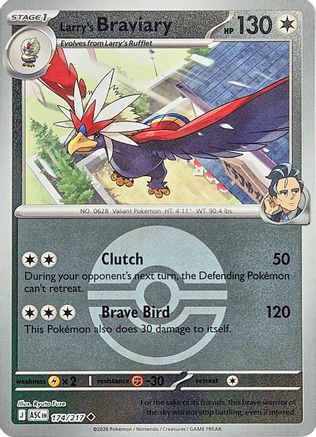 Larry's Braviary (Poke Ball) (174) - MAH  - Uncommon - Reverse Holofoil