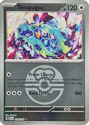 Terapagos (Love Ball) (178) - MAH  - Rare - Reverse Holofoil