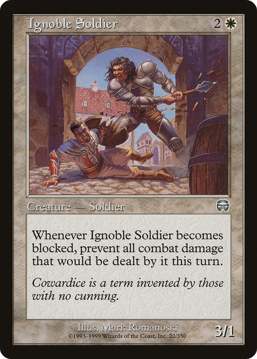 Ignoble Soldier (MMQ-022) - uncommon - Foil