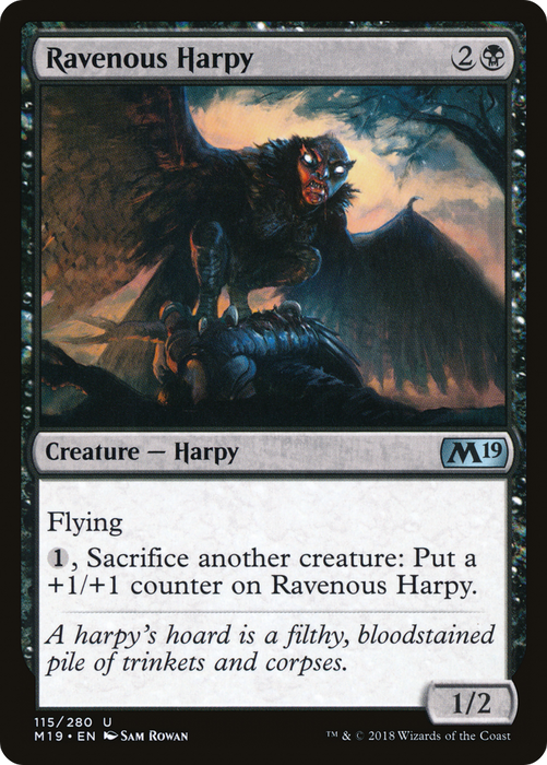 Ravenous Harpy (M19-115) - uncommon