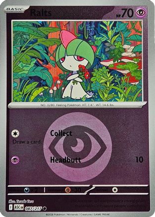 Ralts (Energy Symbol Pattern) (087) - MAH  - Common - Reverse Holofoil