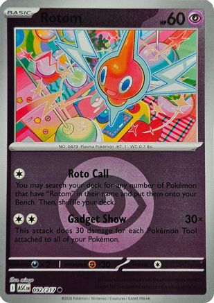Rotom (Energy Symbol Pattern) (092) - MAH  - Common - Reverse Holofoil