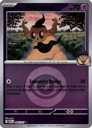 Hop's Phantump (Energy Symbol Pattern) (095) - MAH  - Common - Reverse Holofoil