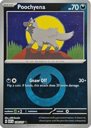 Poochyena (Energy Symbol Pattern) (128) - MAH  - Common - Reverse Holofoil