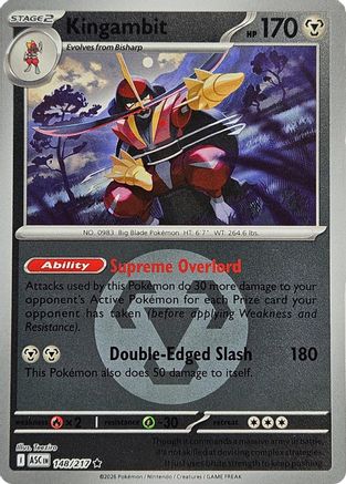 Kingambit (Energy Symbol Pattern) (148) - MAH  - Rare - Reverse Holofoil