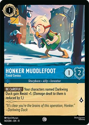 Honker Muddlefoot - Timid Genius (143/204) - W - Common - Cold Foil