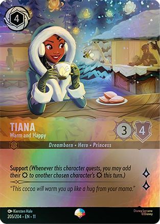 Tiana - Warm and Happy (Epic) FRANÇAIS (205/204) - G - Épique - Holofoil