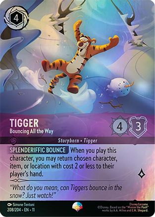 Tigger - Bouncing All the Way (Epic) (208/204) - W - Epic - Holofoil