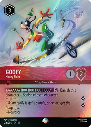 Goofy - Klutzy Skier (Epic) FRANÇAIS (216/204) - G - Épique - Holofoil