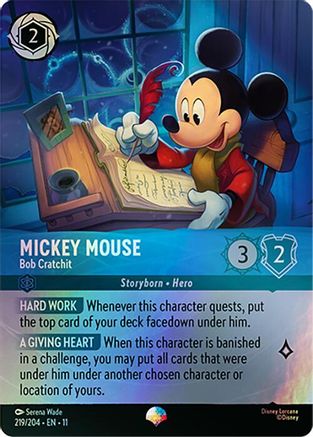 Mickey Mouse - Bob Cratchit (Epic) FRANÇAIS (219/204) - G - Épique - Holofoil