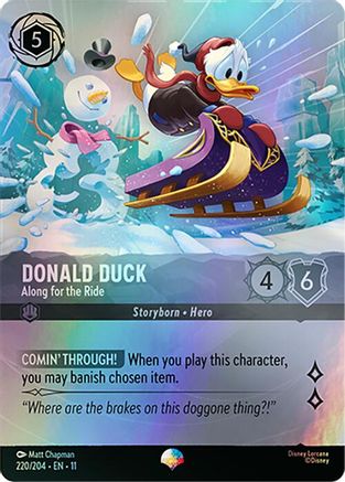 Donald Duck - Along for the Ride (Epic) (220/204) - W - Epic - Holofoil