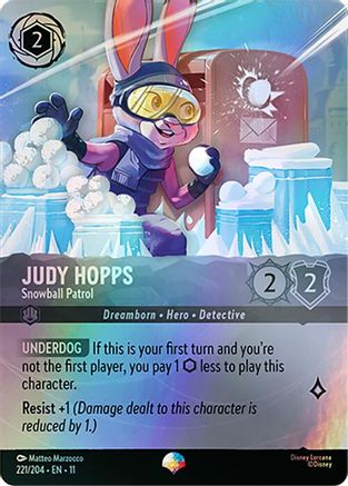 Judy Hopps - Snowball Patrol (Epic) (221/204) - W - Epic - Holofoil