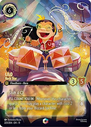 Lilo - Rock Star (Enchanted) FRANÇAIS (223/204) - G - Enchantée - Holofoil