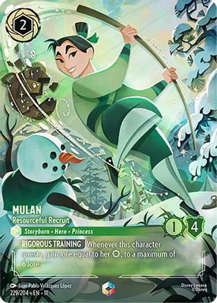 Mulan - Resourceful Recruit (Enchanted) FRANÇAIS (229/204) - G - Enchantée - Holofoil