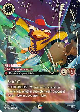 Negaduck - Public Enemy Number One (Enchanted) FRANÇAIS (232/204) - G - Enchantée - Holofoil