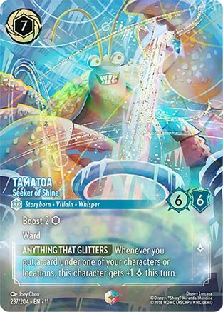Tamatoa - Seeker of Shine (Enchanted) FRANÇAIS (237/204) - G - Enchantée - Holofoil