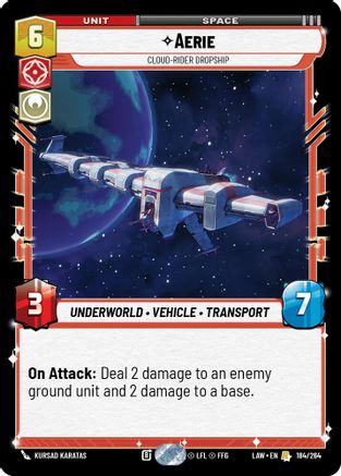 Aerie - Cloud-Rider Dropship (184/264) - ALT - Rare