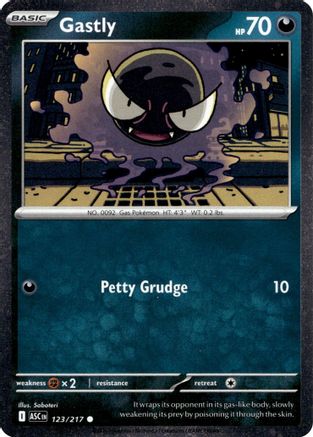 Gastly (123/217) - MCP  - Common - Holofoil